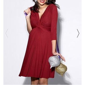 Seraphine Knot Front Maternity Dress